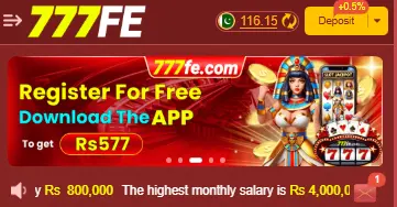 777fe Game Poster – Real Money Earning App in Pakistan
