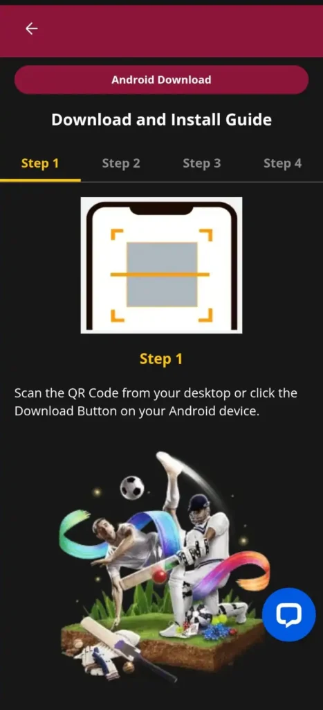 Scan QR code to download JW7 PKR app on your mobile device