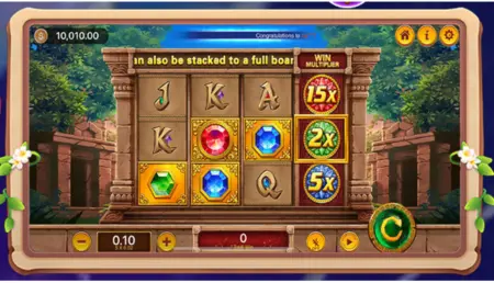 RS777VIP slot game screen with multiplier rewards