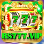 RS 777 VIP Game logo with spinning slot machine