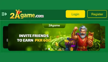 2A Game invite friends banner showing PKR 600 bonus