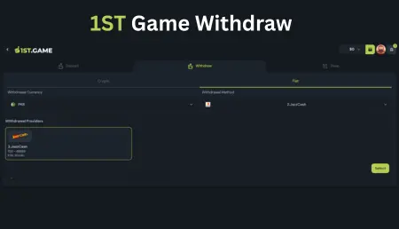 1st Game withdrawal options JazzCash Easypaisa 2025