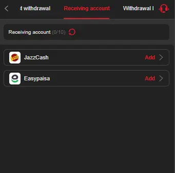 Fly33 Withdrawal via JazzCash and Easypaisa