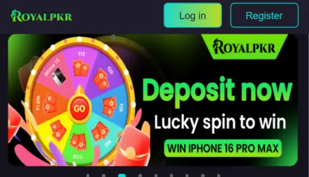 Lucky Spin Wheel Offer on Royal PKR Game – Deposit now and win iPhone 16 Pro Max