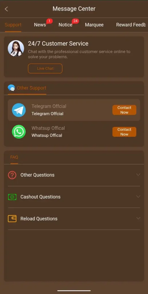 Shah Spin 24/7 customer support Pakistan WhatsApp Telegram
