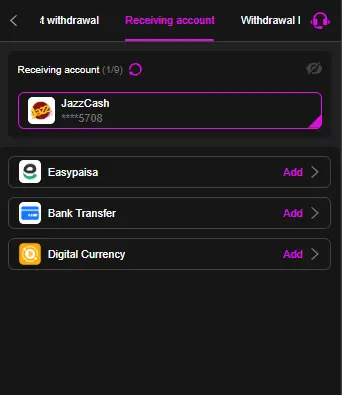 Y888 withdraw options Pakistan – Easypaisa, JazzCash, Bank Transfer, Crypto