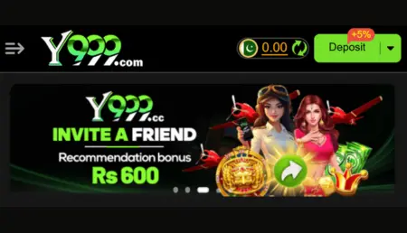 Y999 invite a friend Rs 600 bonus banner