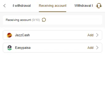 VK777 Game withdrawal options JazzCash and Easypaisa in Pakistan