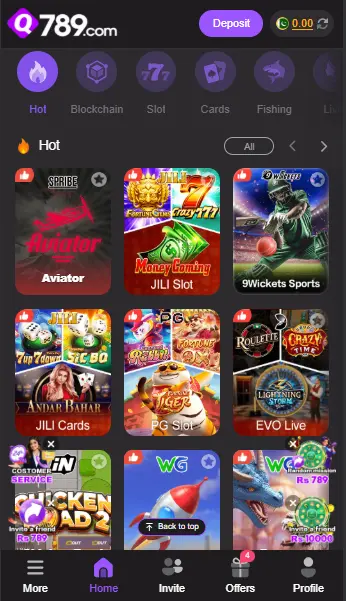 Q789 App game library