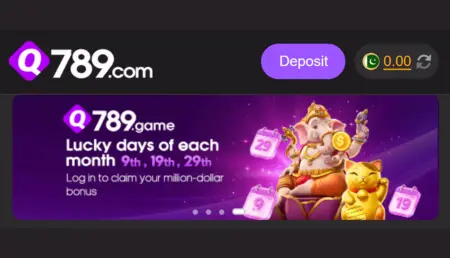 Q789 Game login to claim your bonus