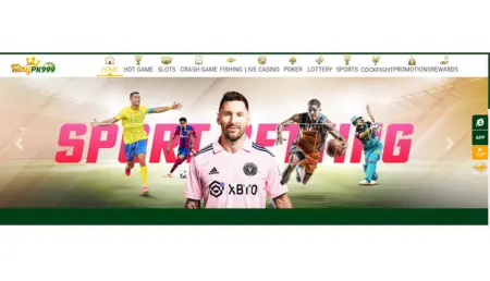 Sports betting banner on KingPK999 platform showing popular players