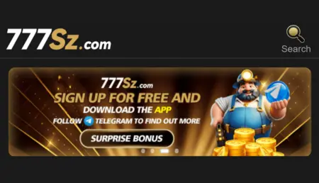 777SZ Game signup banner for 777SZ Game Download bonus