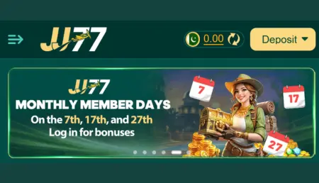 JIL7 monthly member days bonus banner 7th 17th 27th