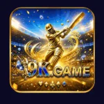 9K Game APK logo with golden cricket player